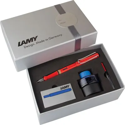 LAMY DOLMA KALEM SAFARI SETİ KIRMIZI M UÇ 16DS-M