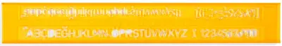 HATAS YAZI ŞABLONU TEKNİK RESİM 10 MM. 02230