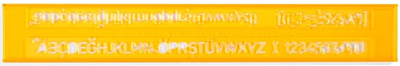 HATAS YAZI ŞABLONU TEKNİK RESİM 10 MM. 02230