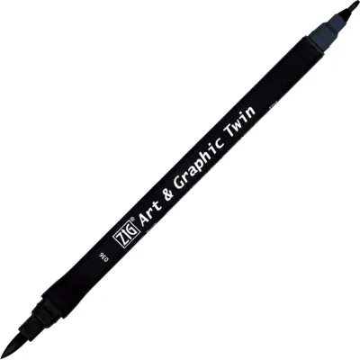 ZIG ART&amp;GRAPHIC TWIN TUT-80 036 DEEP BLUE