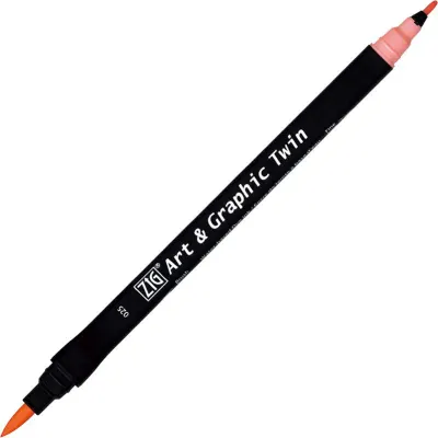 ZIG ART&amp;GRAPHIC TWIN TUT-80 025 LIGHT CARMINE