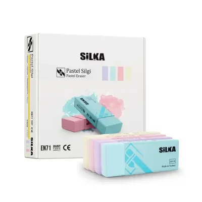 SİLKA PASTEL 4 RENK SİLGİ 24 LÜ KT ART.44