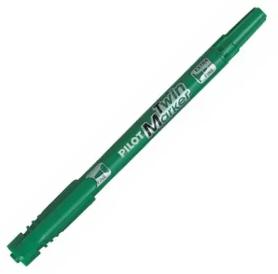 PILOT PERMANENT MARKER TWIN YEŞİL SCA-TM-G