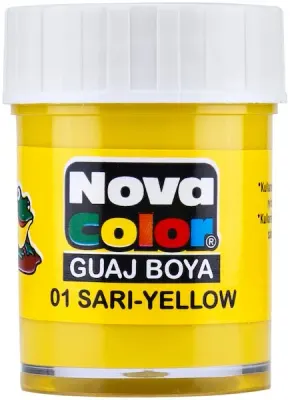 NOVA COLOR GUAJ BOYA ŞİŞE 30 CC SARI NC-103