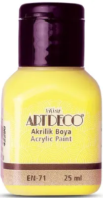 ARTDECO AKRİLİK BOYA 25 ML LİMON SARI Y-070A-3627