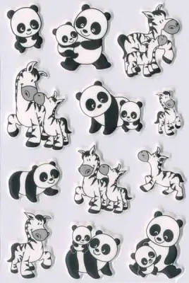HERMA ETİKET MAGIC FOAM PANDA VE ATLAR 6021