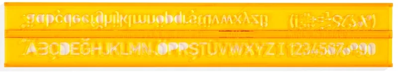 HATAS YAZI ŞABLONU TEKNİK RESİM 7 MM. 02220