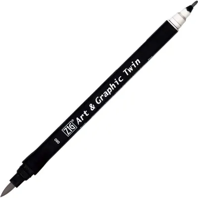 ZIG ART&amp;GRAPHIC TWIN TUT-80 080 LIGHT GRAY