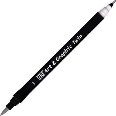ZIG ART&amp;GRAPHIC TWIN TUT-80 084 PALE GRAY
