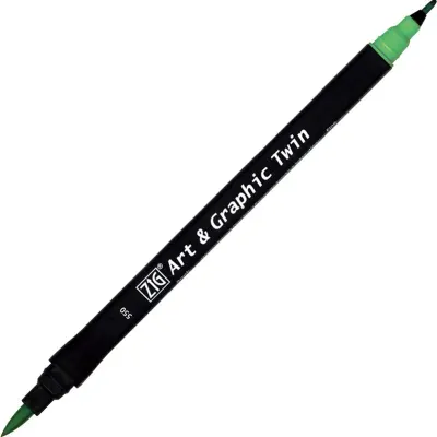 ZIG ART&amp;GRAPHIC TWIN TUT-80 550 EMERALD GREEN