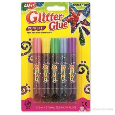 AMOS YAPIŞTIRICI SİMLİ 10.5 ML 5 Lİ NEON GNE10B5