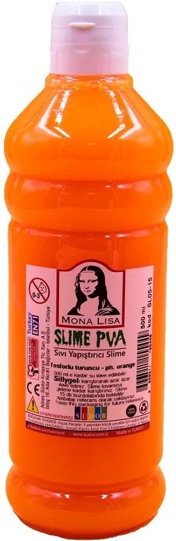SÜDOR SLIME 500 ML FOSFORLU TURUNCU SL05-15