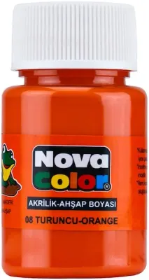 NOVA COLOR AKRİLİK BOYA ŞİŞE 30 CC TURUNCU NC-176