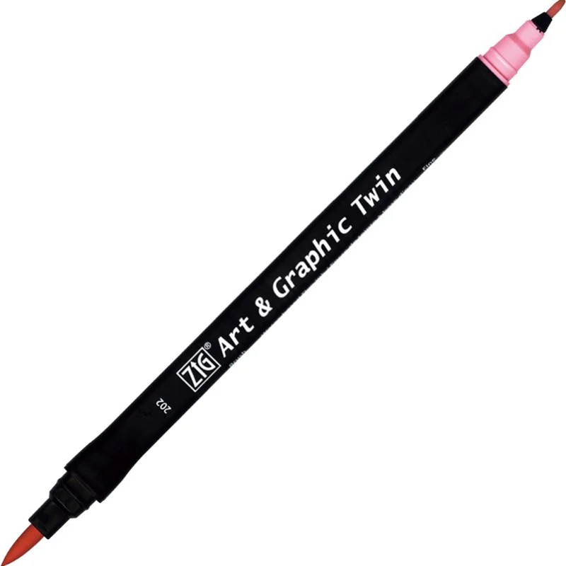 ZIG ART&amp;GRAPHIC TWIN TUT-80 202 PEACH PINK