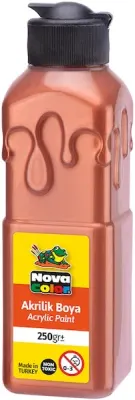 NOVA COLOR AKRİLİK BOYA 250 GR BAKIR NC-3037