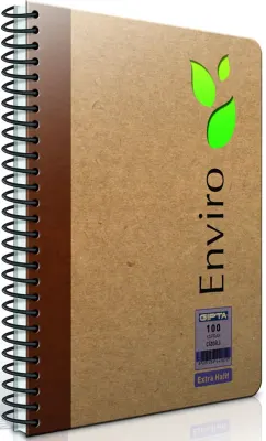 GIPTA DEFTER ENVIRO A4 SPİRALLİ KRAFT SERT KAPAK 100 YP. ÇİZGİLİ 1791
