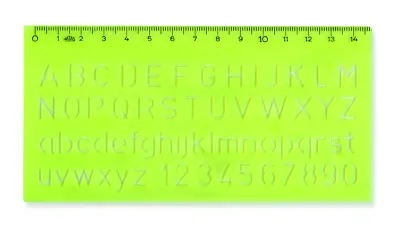HATAS YAZI-HARF ŞABLONU BÜYÜK HARF 10 MM. 02257