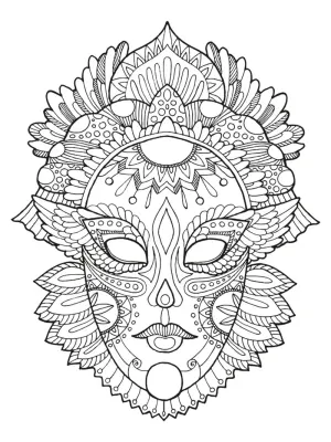 ARTDECO TUVAL DESNELİ 30x40 CM MASALSI MASKE Y-100-P30.09