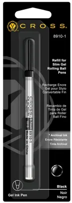 CROSS ROLLER KALEM REFİLİ İNCE JEL SİYAH 8910-1