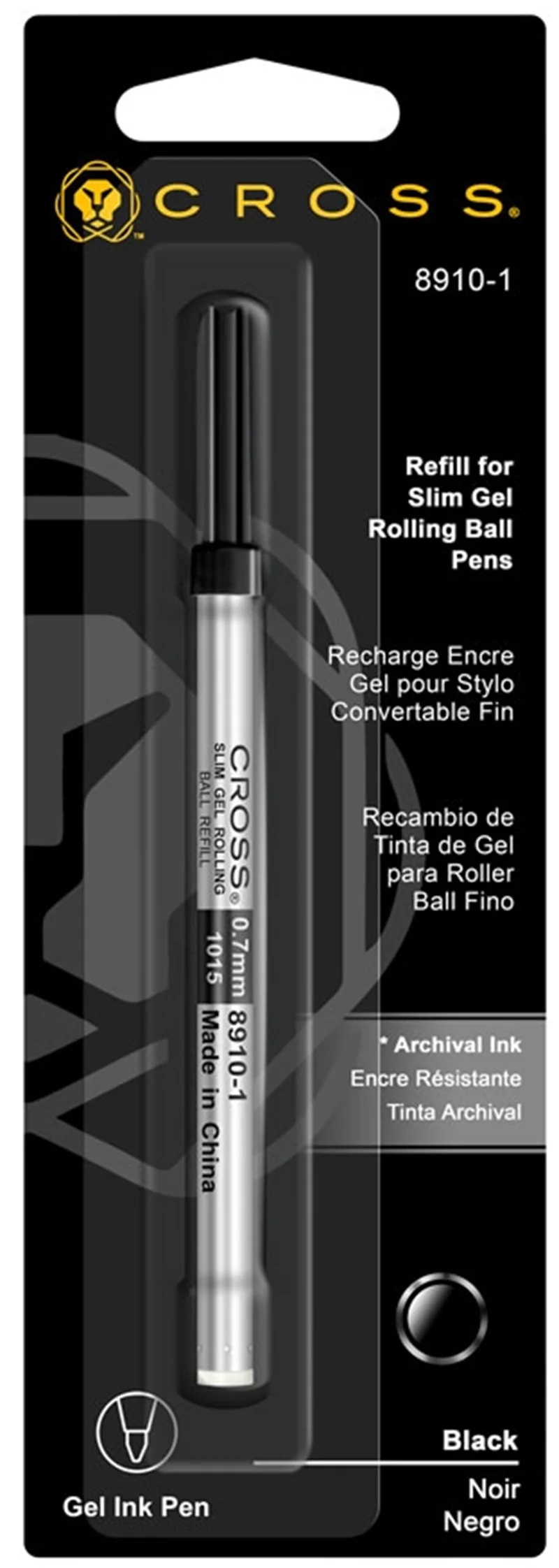 CROSS ROLLER KALEM REFİLİ İNCE JEL SİYAH 8910-1