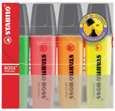 STABILO FOSFORLU KALEM BOSS ORIGINAL SET  4 LÜ 70/4