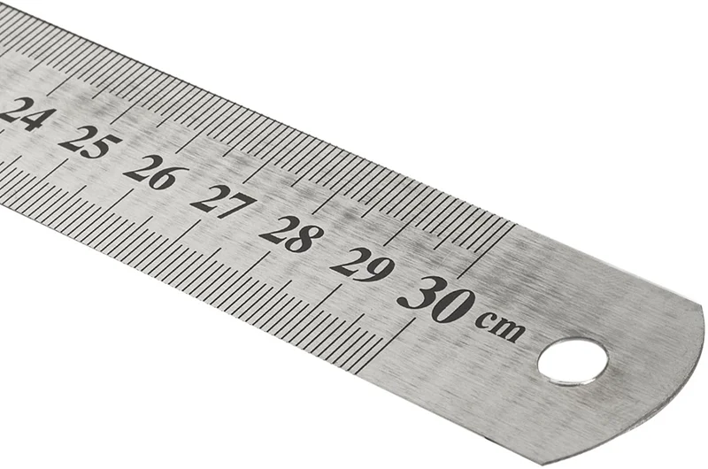 KRAF ÇELİK CETVEL  30 CM INCH ÖLÇÜLÜ 530G