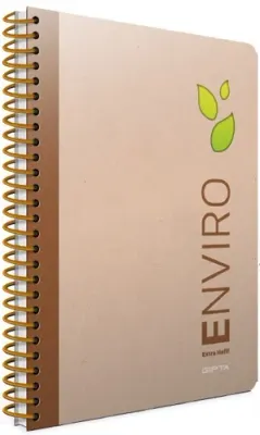 GIPTA DEFTER ENVIRO 17x24 SPİRALLİ SEP.SERT KAPAK 120 YP. KARELİ 3993