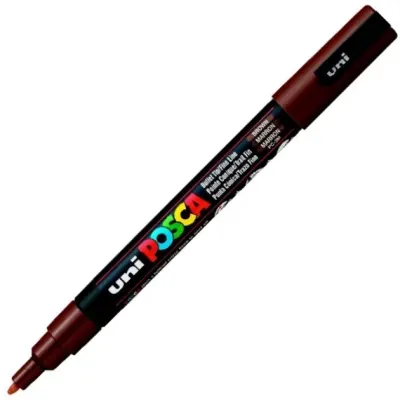 UNİ POSTER MARKÖRÜ POSCA PC-3M 0.9-1.3 KAHVE