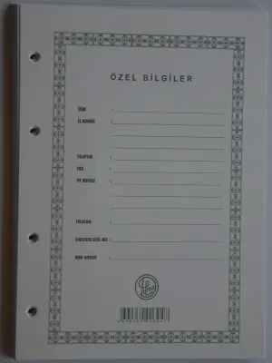 DİLMAN CARİ HESAP KLASÖRÜ YEDEĞİ A4 1303