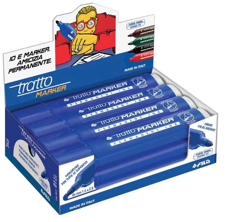TRATTO PERMANENT MARKÖR YUVARLAK UÇ MAVİ 841201