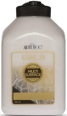 ARTDECO AKRİLİK BOYA GOLD MULTI-SURFACE 500 ML DANTEL BEYAZ Y-G70L-318