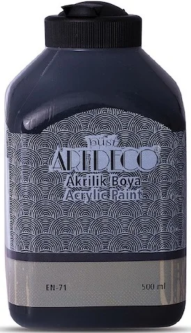 ARTDECO AKRİLİK BOYA 500 ML SİYAH Y-070L-3618