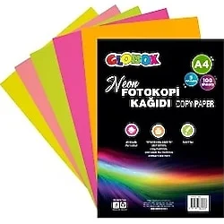 GLOBOX NEON RENKLİ FOTOKOPİ KAĞIDI 5 RENK 3693