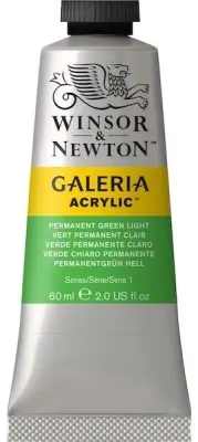 W&amp;N AKRİLİK BOYA GALERIA 60 ML PERMANENT GREEN LIGHT 483 WN-2120483