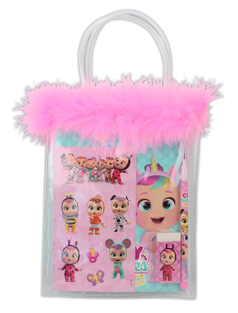 DOLPHIN KIRTASİYE SETİ CRY BABY TÜYLÜ PVC ÇANTALI CRY-7746