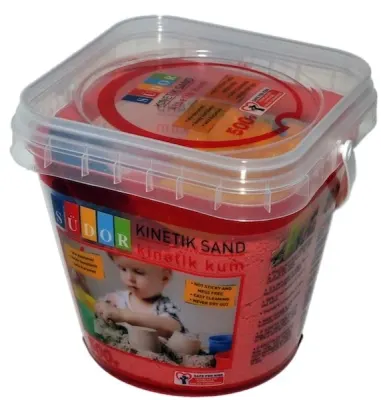 SÜDOR KİNETİK KUM KOVALI 500 G KIRMIZI KS02-3