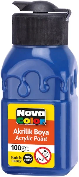 NOVA COLOR AKRİLİK BOYA 100 GR LACİVERT NC-2026