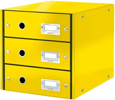 LEITZ EVRAK RAFI WOW C&amp;S 3 ÇEKMECE L-6048 SARI
