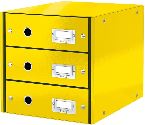 LEITZ EVRAK RAFI WOW C&amp;S 3 ÇEKMECE L-6048 SARI