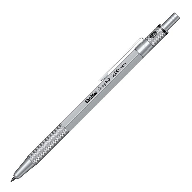 SCRIKSS OFFICE VERSATİL KALEM GRAPH-X METAL ŞEFFAF AMBALAJ 2.0 SATEN GRİ