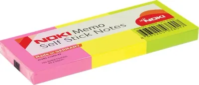 NOKİ MEMO YAPIŞKANLI NOT KAĞIDI 38x51 100 YP 12005N KARIŞIK NEON