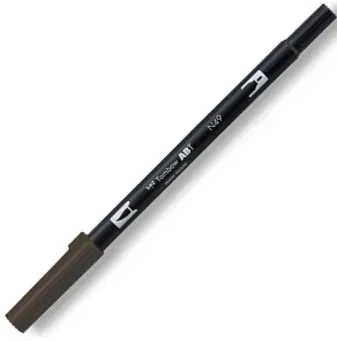 TOMBOW AB-T DUAL BRUSH PEN GRAFİK KALEMİ WARM GRAY 10 (N49) T-AB-T N49