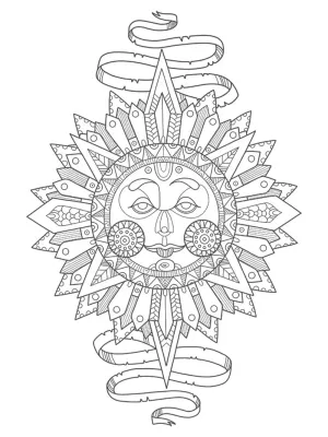 ARTDECO TUVAL DESNELİ 30x40 CM MASALSI GÜNEŞ Y-100-P30.08