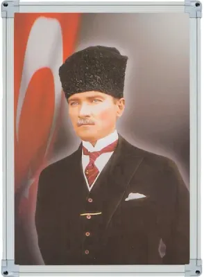 İNTER ATATÜRK PORTRESİ ALÜMİNYUM ÇERÇEVE 35x50 824