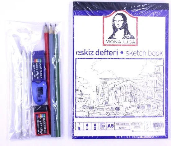 SÜDOR ESKİZ DEFTERİ A5 SET 10 PARÇA SETE01