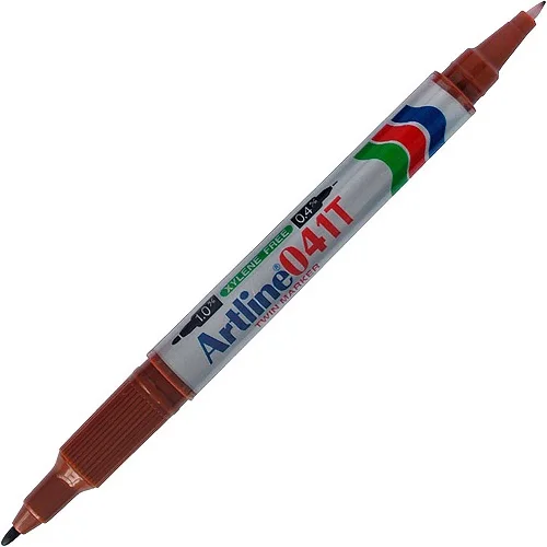 ARTLINE PERMANENT MARKÖR TWIN MARKER ÇİFT UÇLU 041T KAHVERENGİ A-EK-041T BROWN