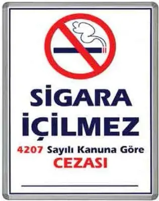İNTER SİGARA İÇİLMEZ ALÜMİNYUM ÇERÇEVE 50X70 711-1