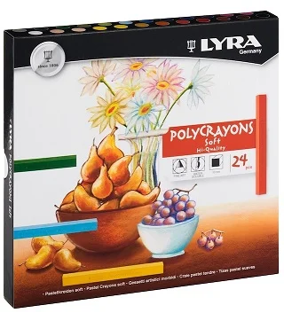 LYRA PASTEL BOYA POLYCRAYONS TOZ PASTEL 24 LÜ 5651240