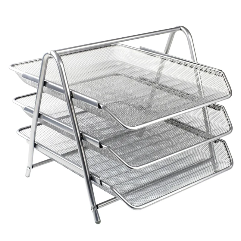KRAF PERFORE EVRAK RAFI METAL 3 KATLI 460G GRİ