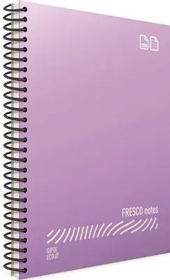 GIPTA DEFTER EKO FRESCO A4 SPİRALLİ PP KAPAK 80 YP. ÇİZGİLİ 4899